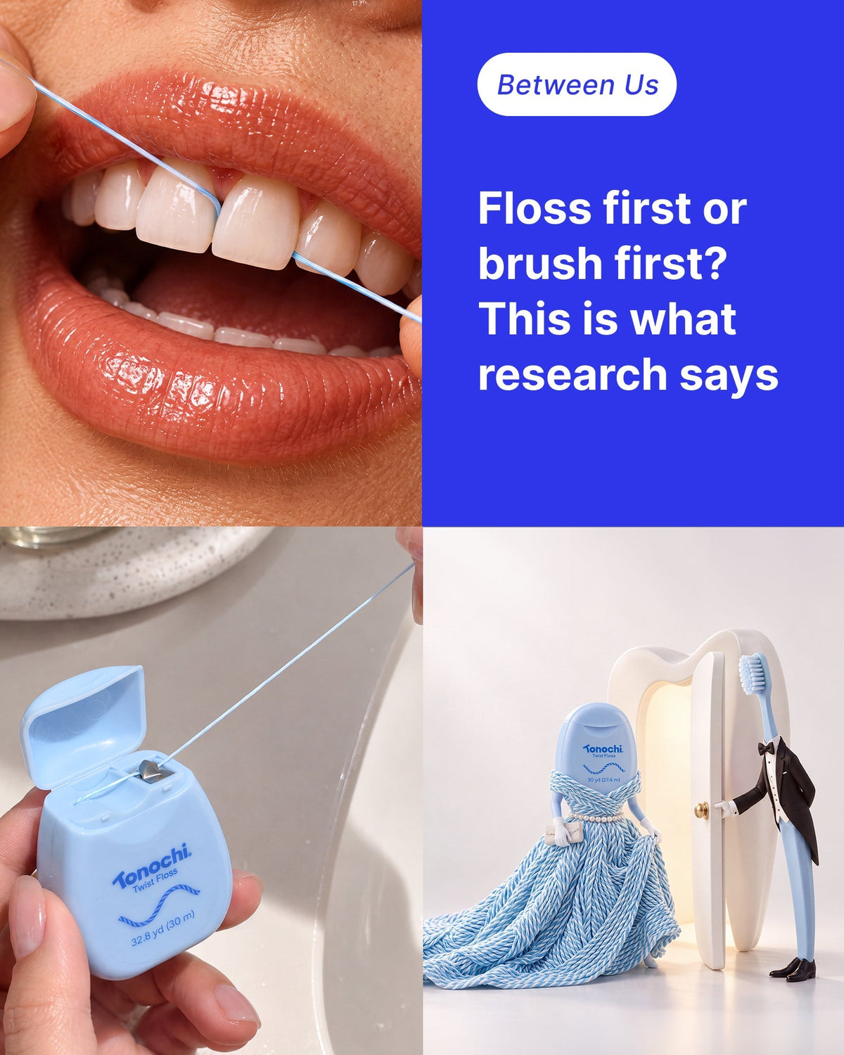 Floss first or brush first? What research says