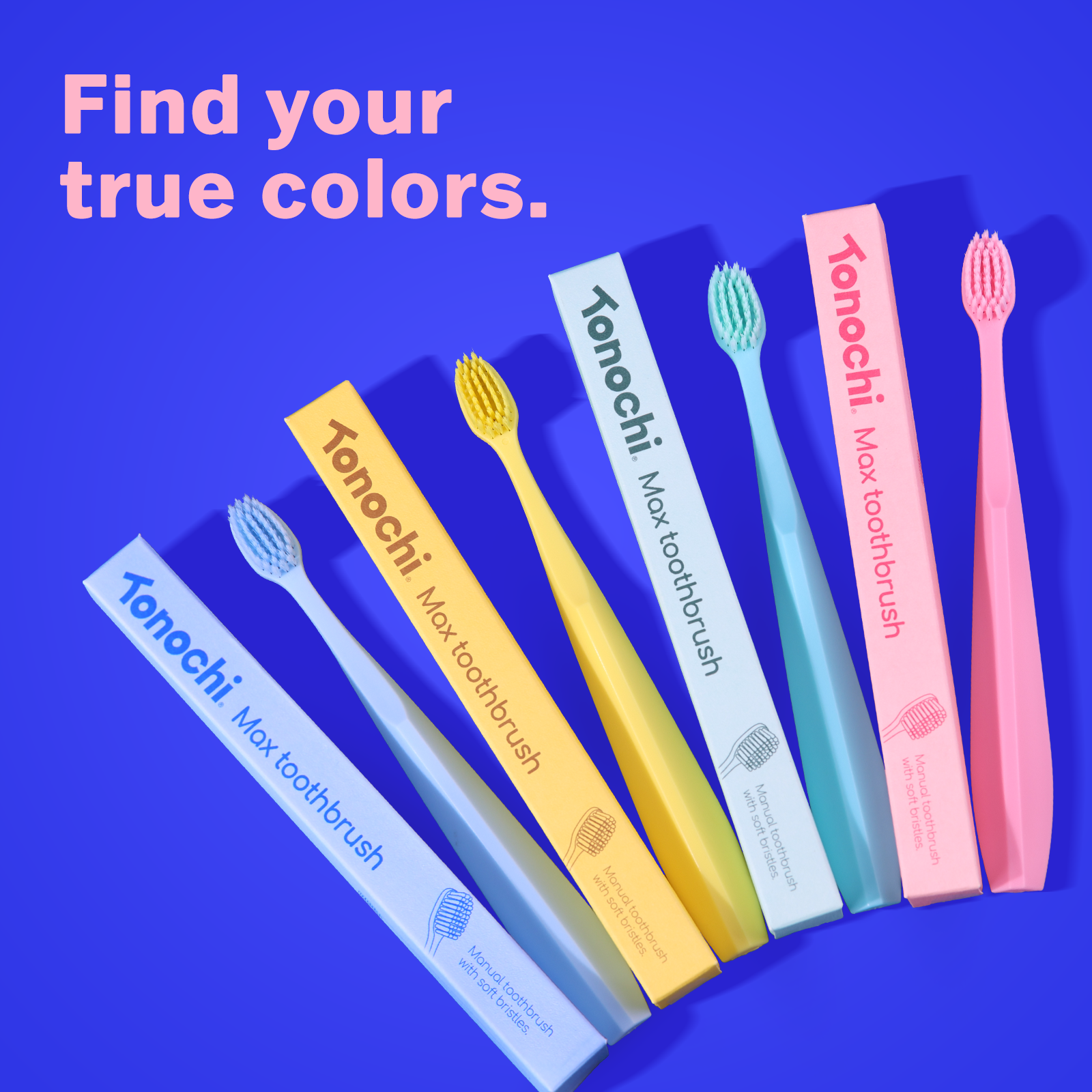 Max Toothbrush • Extra Soft for Sensitive Gums • 4 Pack (Blush Pink)