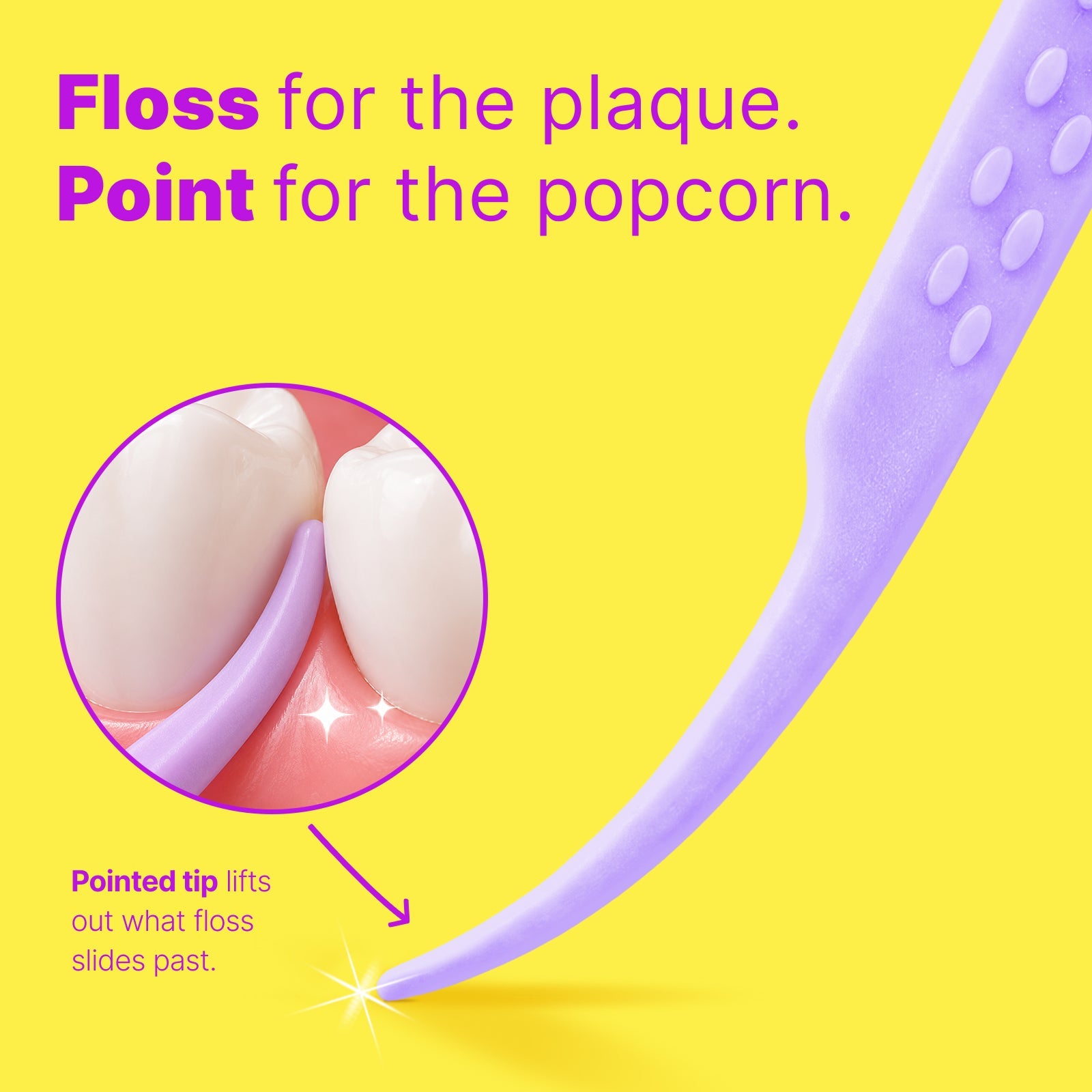 Point for the popcorn