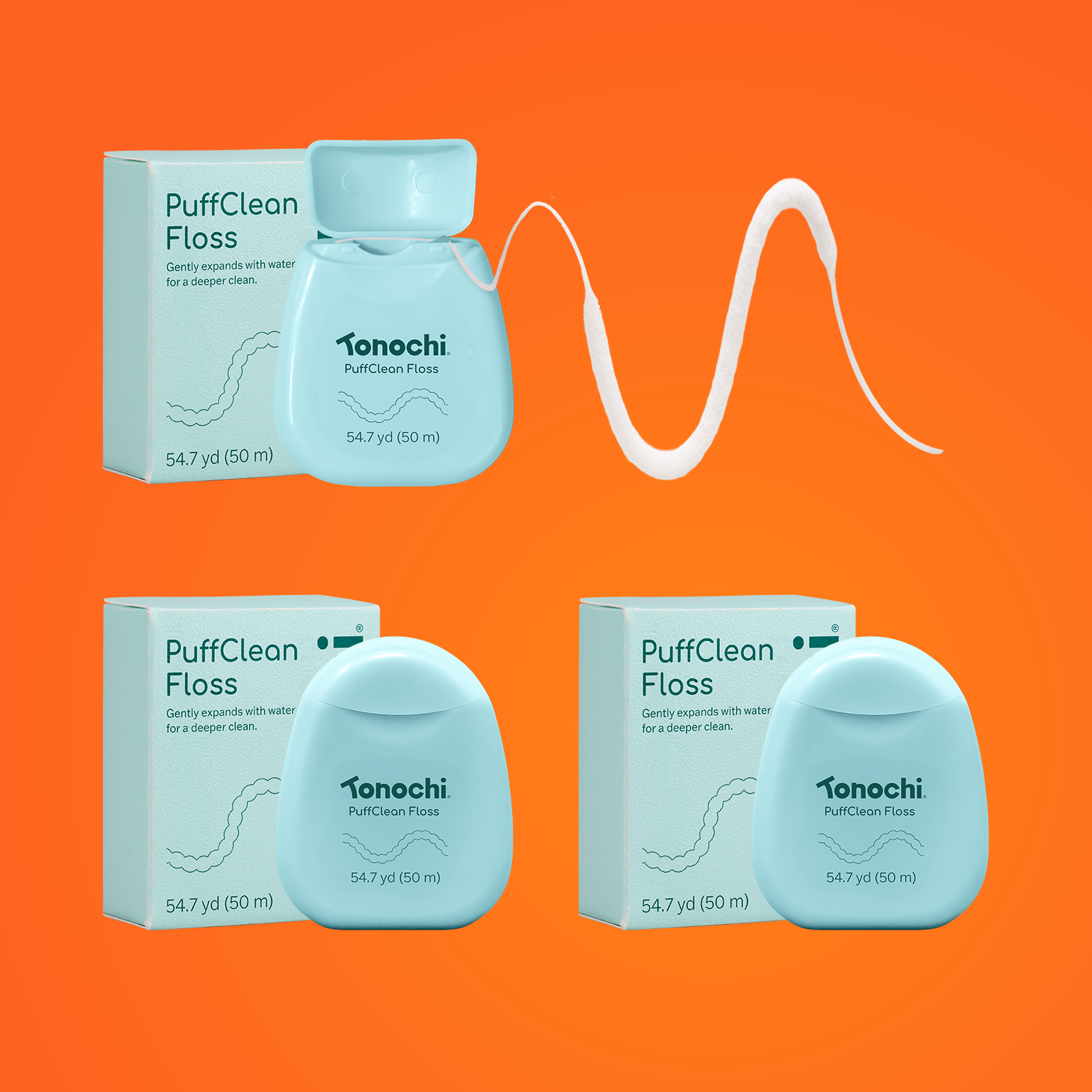 Tonachi PuffClean Floss 3 packs