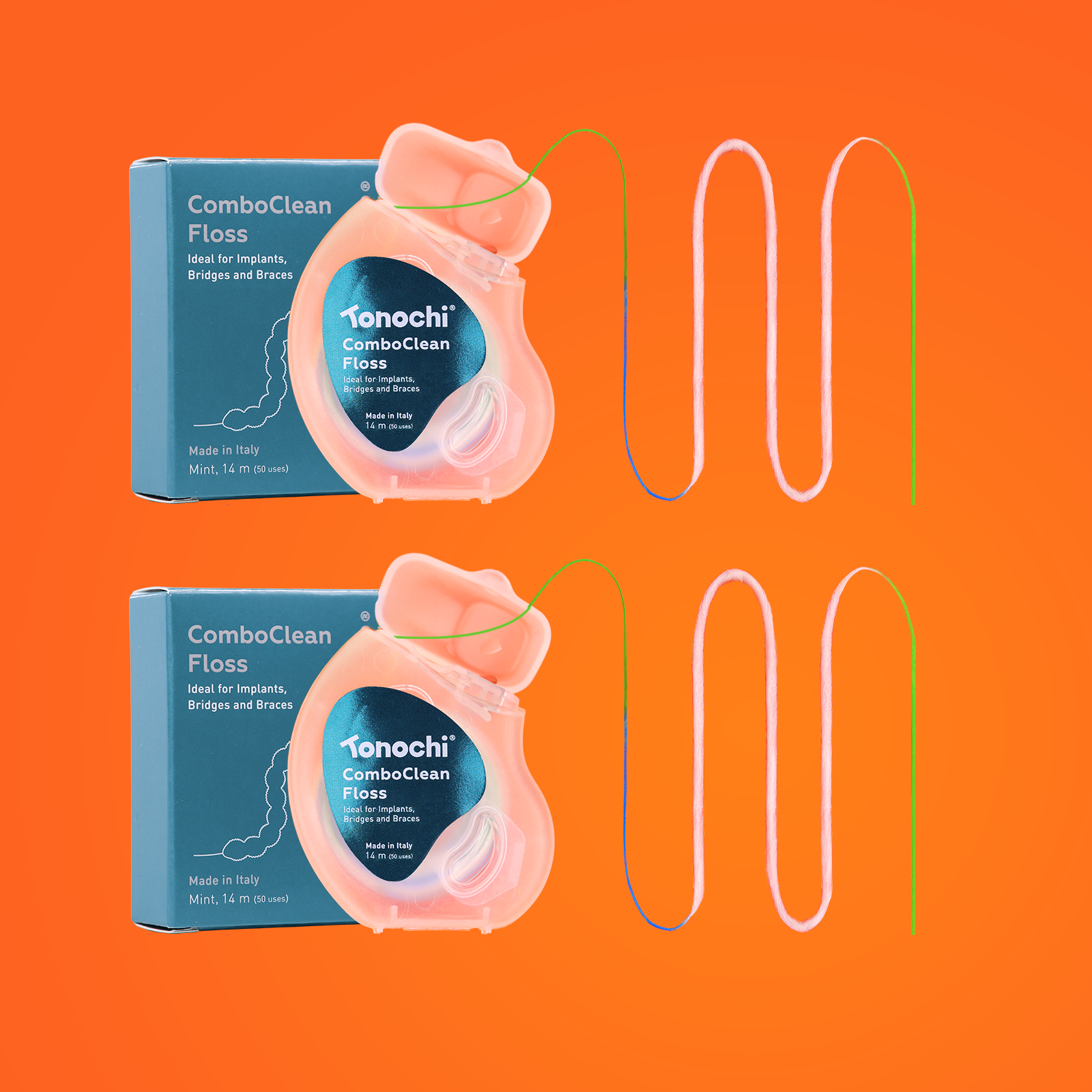 Tonochi ComboClean Floss 2 packs