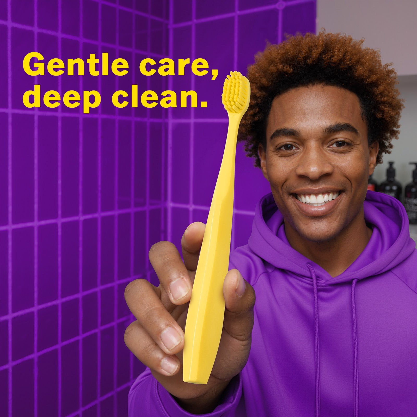 Max Toothbrush • Extra Soft for Sensitive Gums • 4 Pack (Lemon Yellow)
