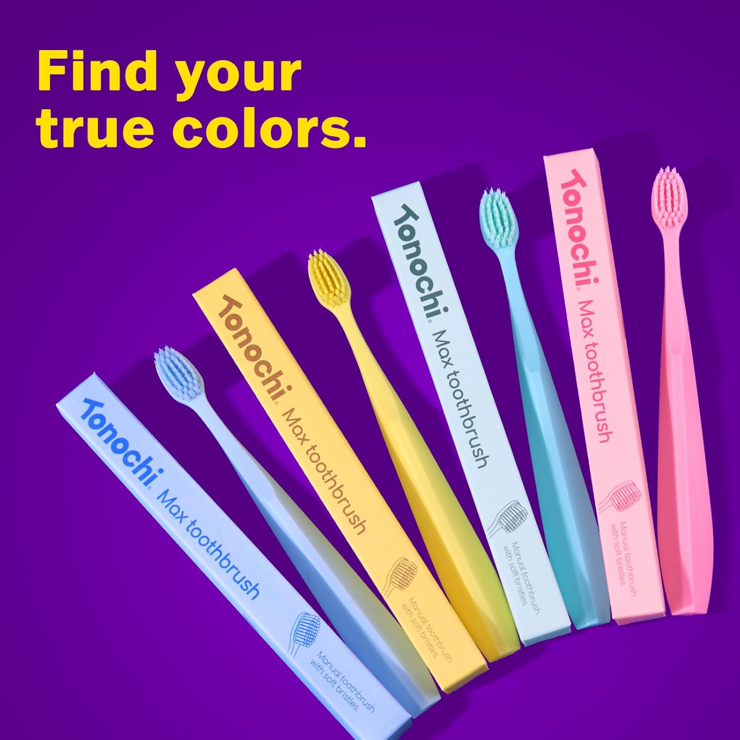 Max Toothbrush • Extra Soft for Sensitive Gums • 4 Pack (Macaron Mix)