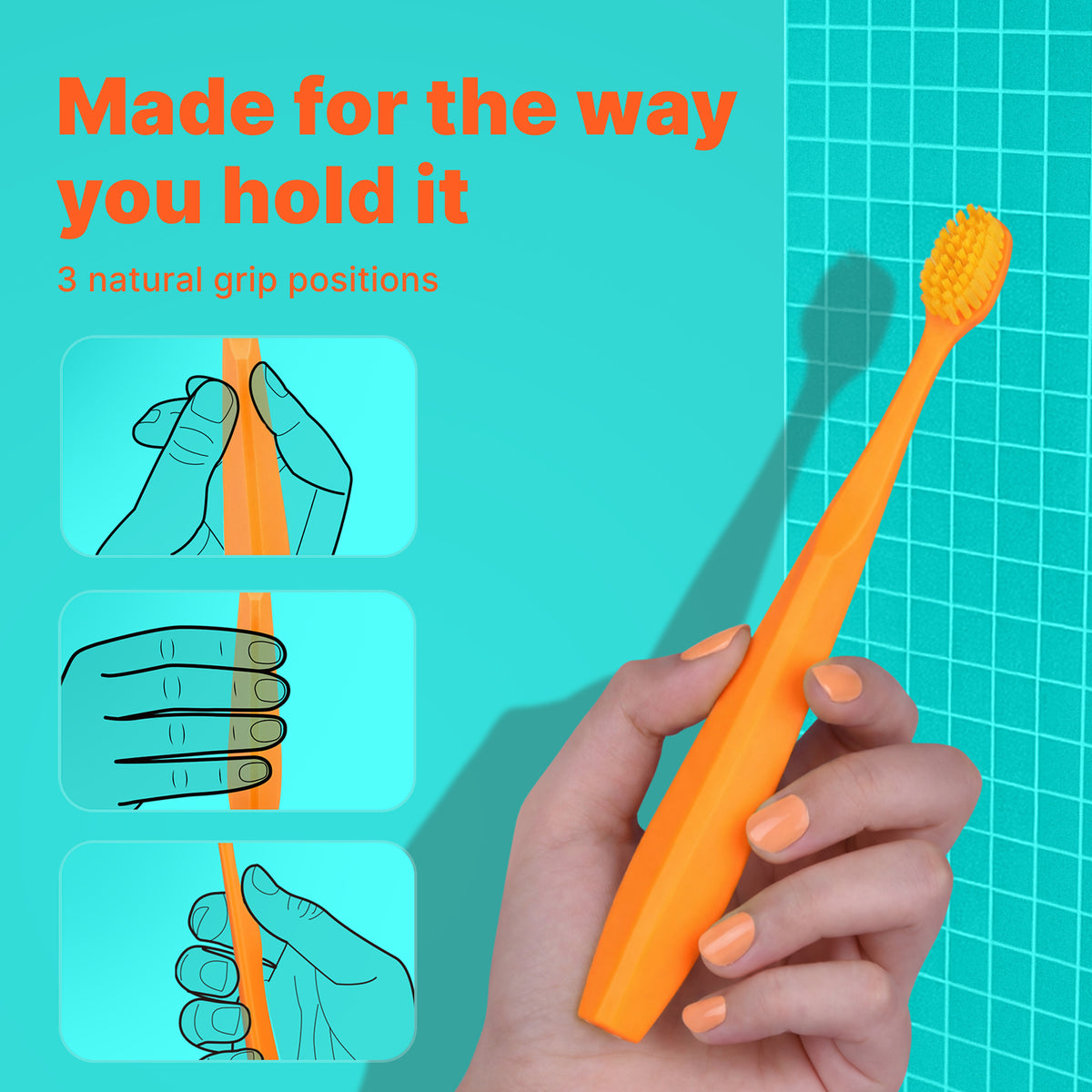 Max Adult Toothbrush (Orange)