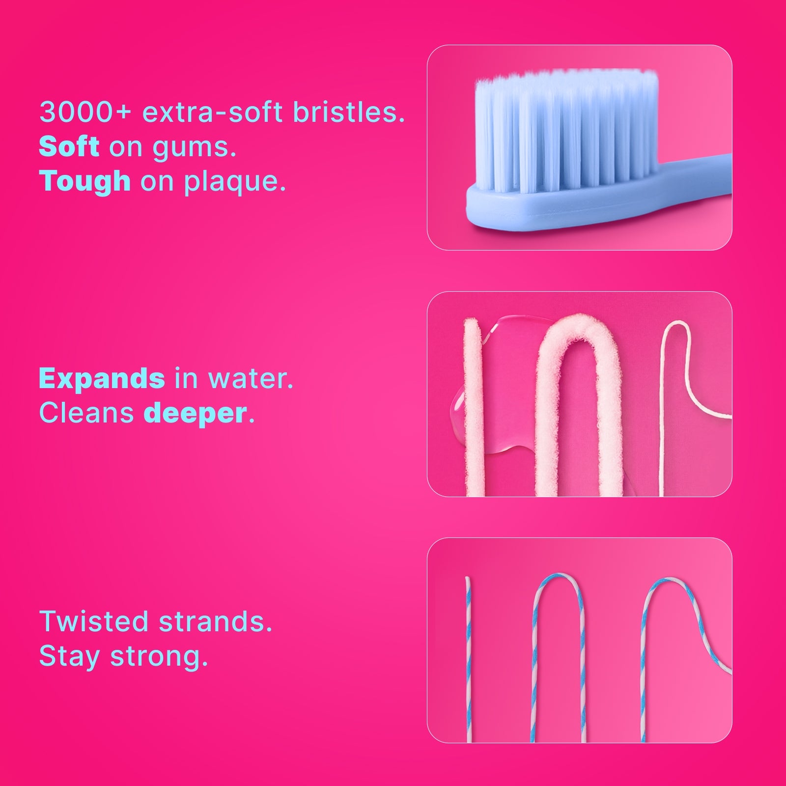 [Couple Set] • 8 Max Toothbrushes + 6 Floss + 2 Free Pouches