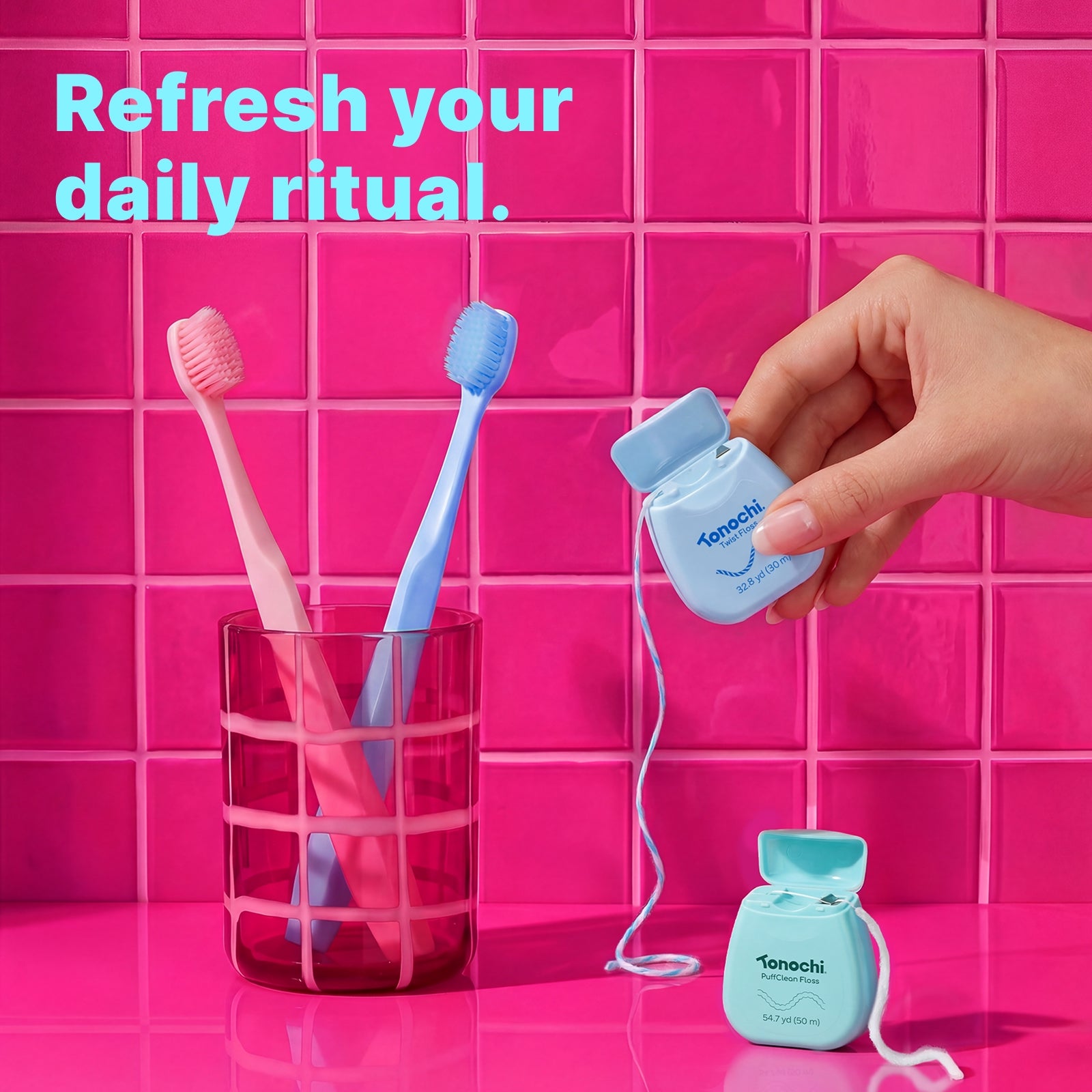 [Couple Set] • 8 Max Toothbrushes + 6 Floss + 2 Free Pouches