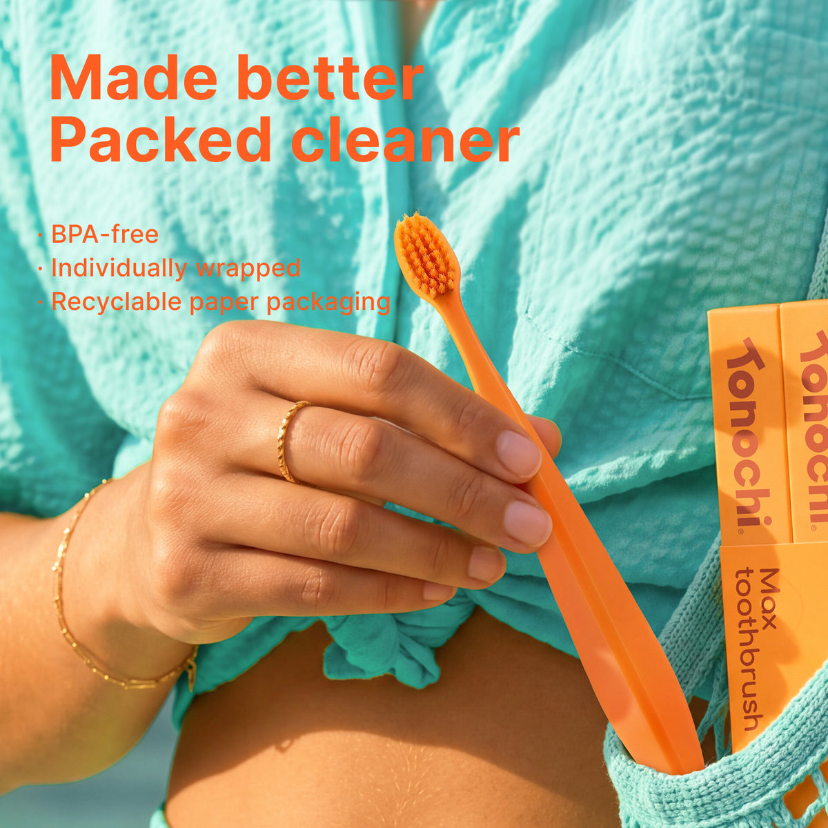 Max Adult Toothbrush (Orange)