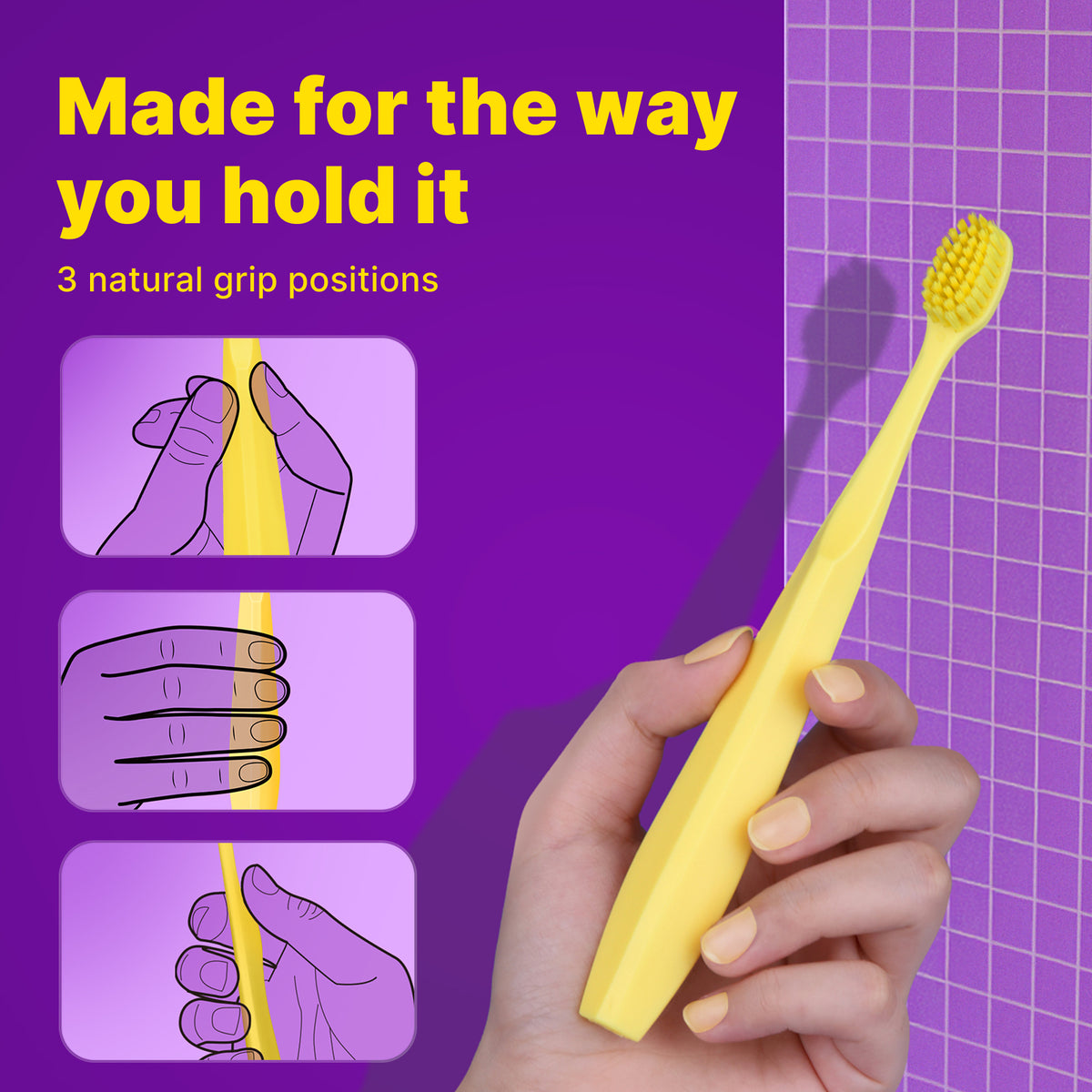 Max Adult Toothbrush (Yellow)