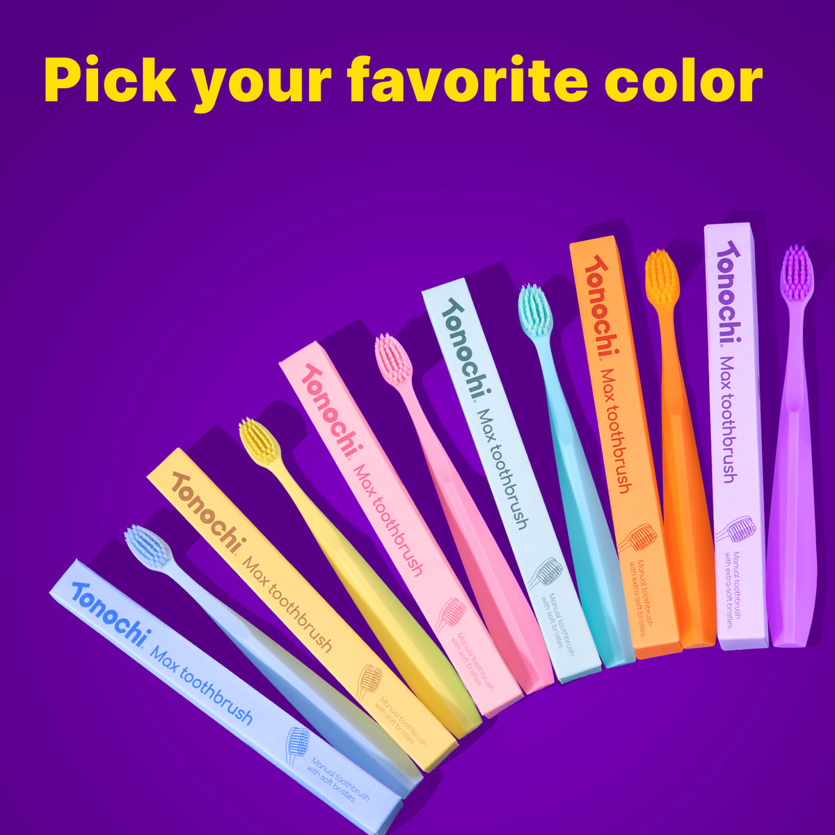Max Adult Toothbrush (Yellow)