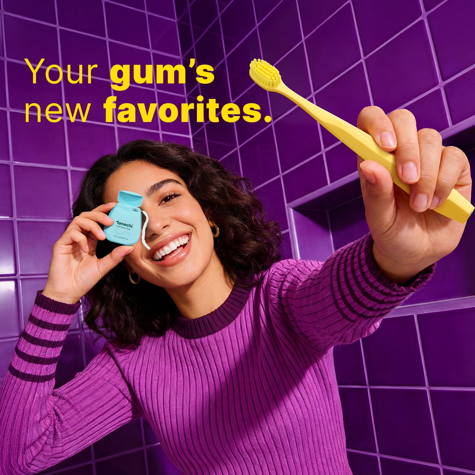 [Gentle Gum Care Set] • Max Toothbrush 4-Pack + PuffClean Floss 3-Pack