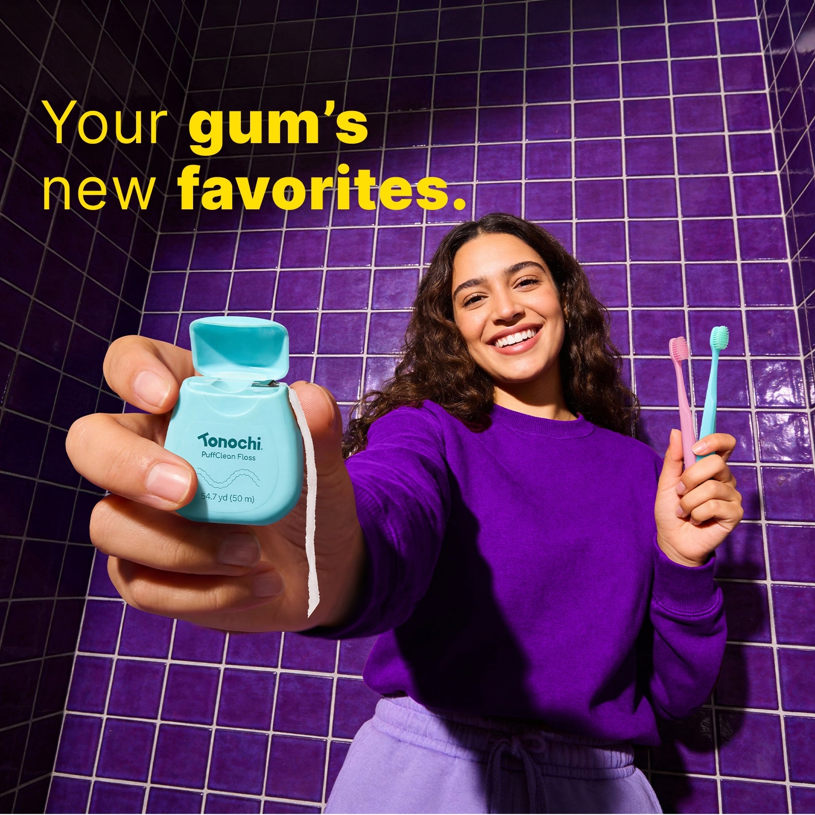 [Couple Set] • 8 Max Toothbrushes + 6 Floss + 2 Free Pouches