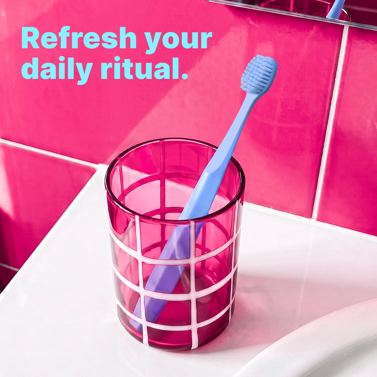 Max Adult Toothbrush (Blue) 4-Pack
