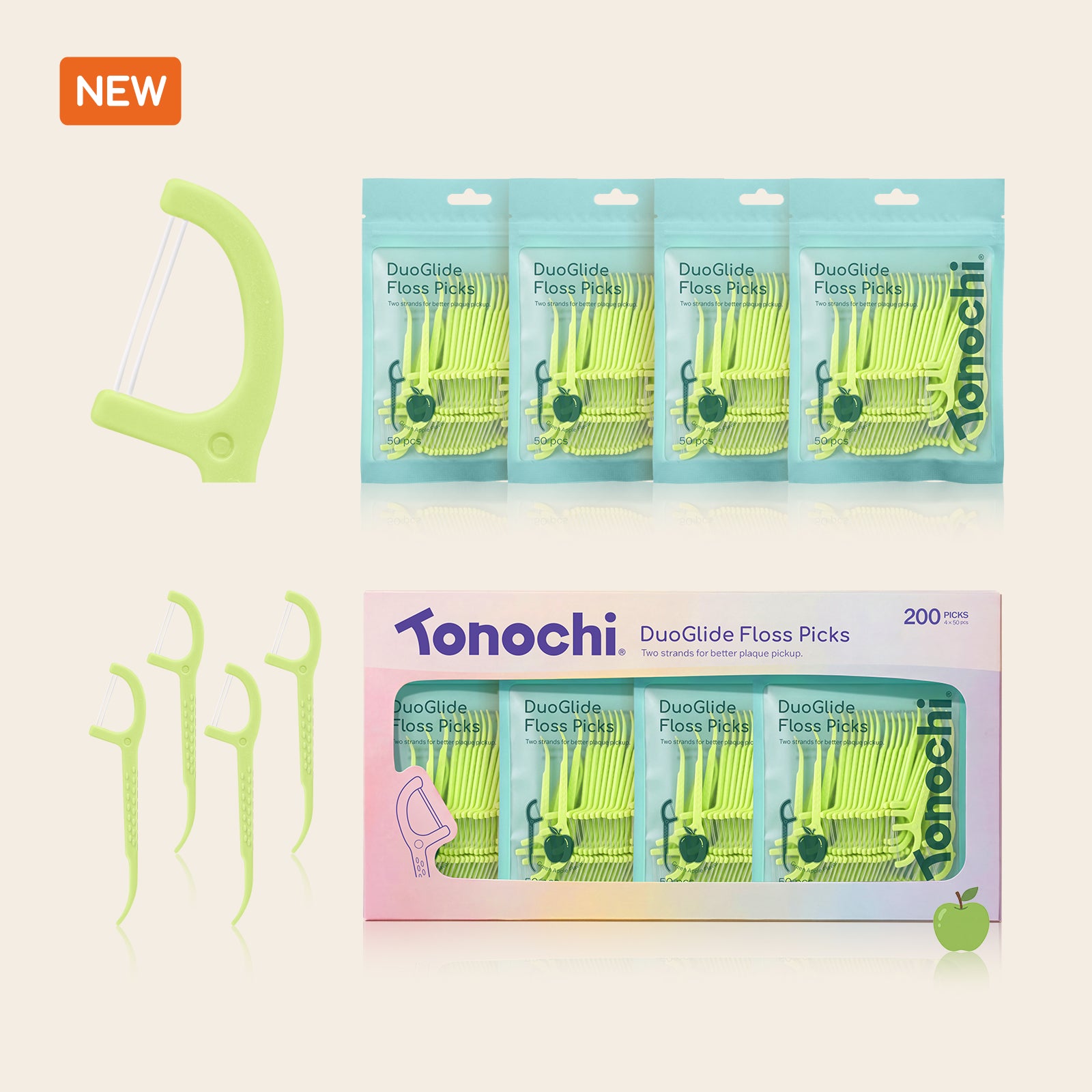 DuoGlide Floss Picks (Green Apple)