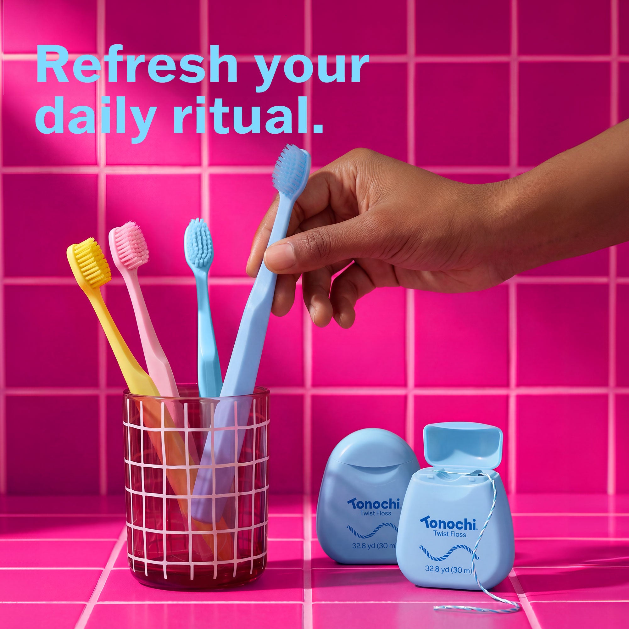 [Starter Set] • Max Toothbrush 4-Pack + Twist Floss 3-Pack