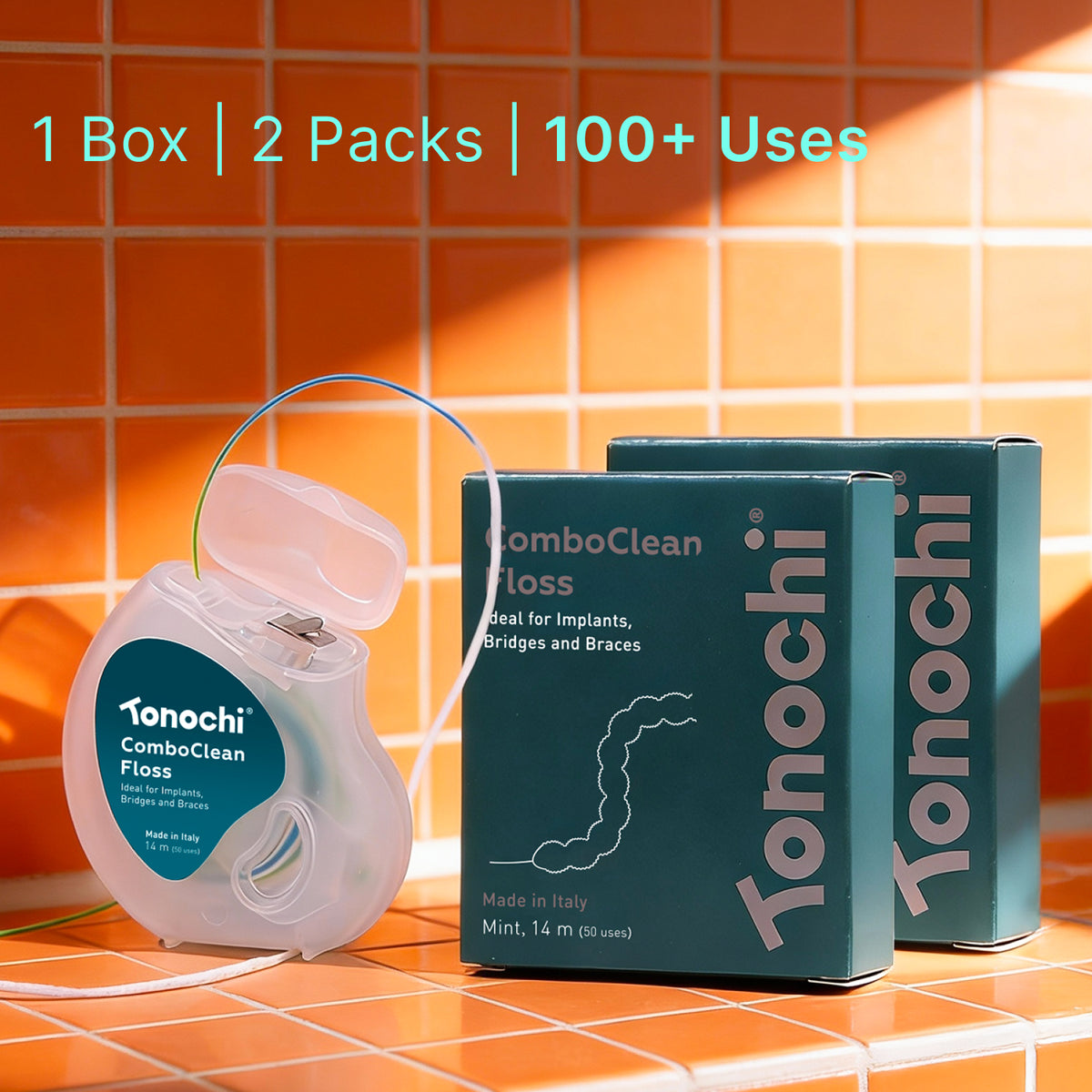 ComboClean box with 2 spools: 100+ uses